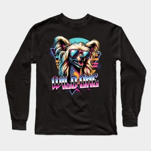 Wild One Chinese Crested Dog Long Sleeve T-Shirt